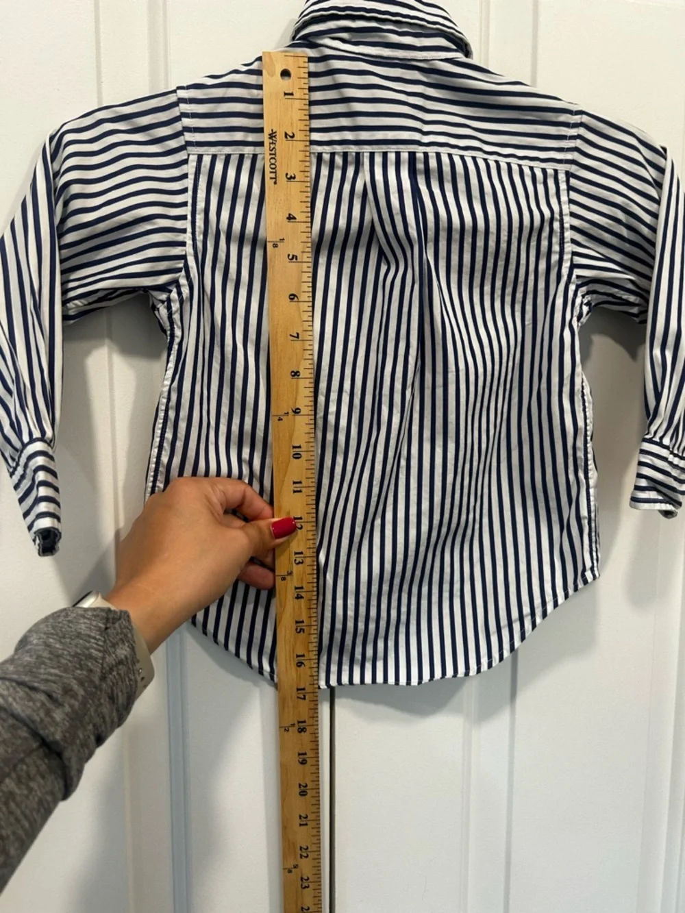 Ralph Lauren Toddler Button Down Shirt 2T Blue White Striped Classic Polo